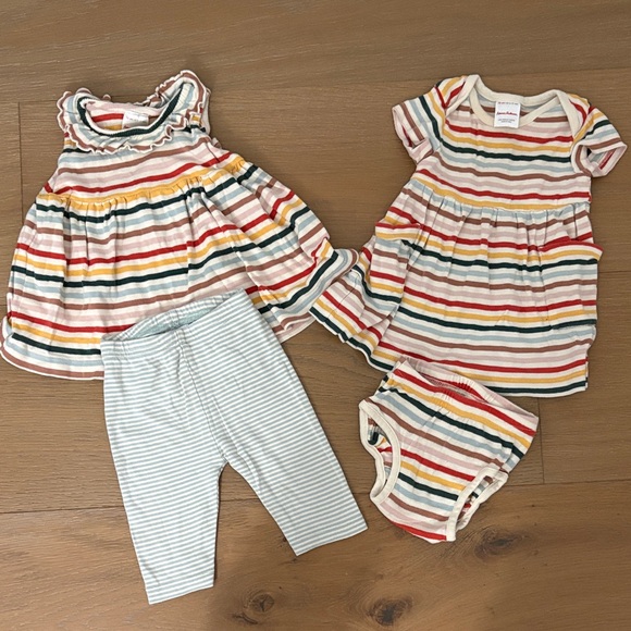 Hanna Andersson Other - Hanna Andersson Colorful Striped Baby Outfit Set